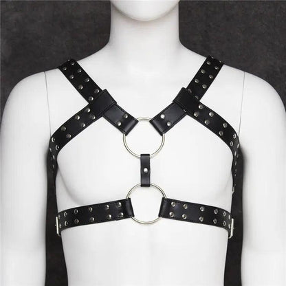 DomiGe Men's Underwear Sexy Male Black Harness