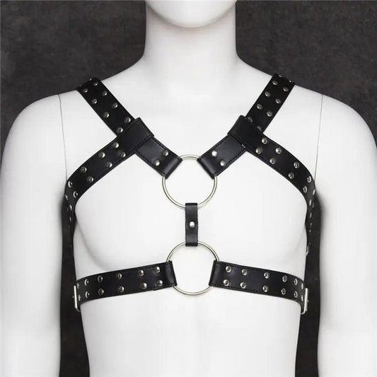 DomiGe Men's Underwear Sexy Male Black Harness