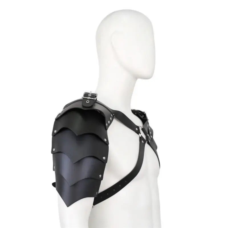 DomiGe Pauldron Harness for Men | Adjustable PU Leather Armor