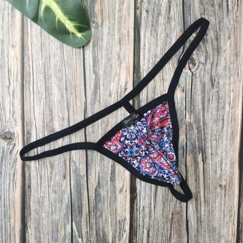 DomiGe Underwear DomiGe Men's Low-Rise Thong — Tropical & Print Series