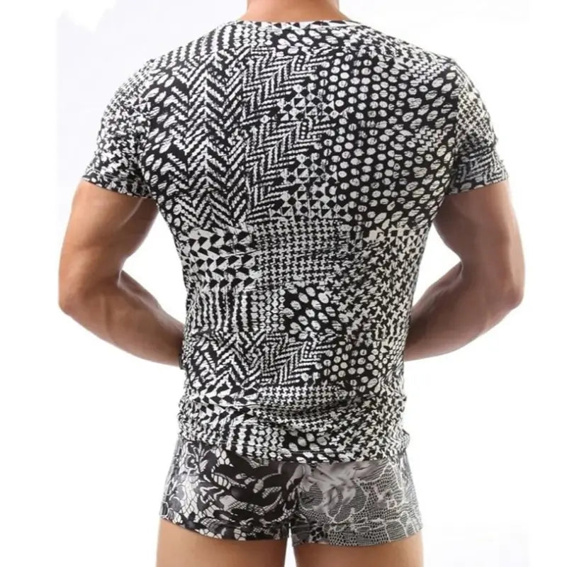 Dominik Dominik Classic Short Sleeve Crew Neck Undershirt for Men