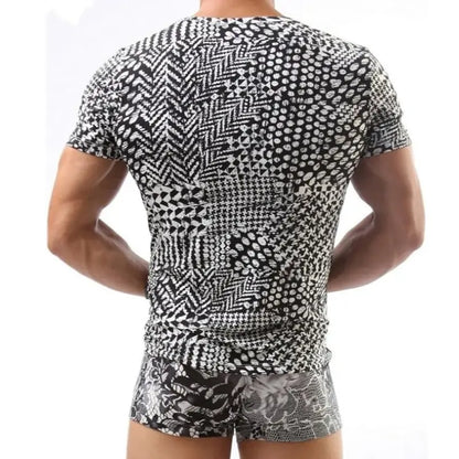 Dominik Dominik Classic Short Sleeve Crew Neck Undershirt for Men