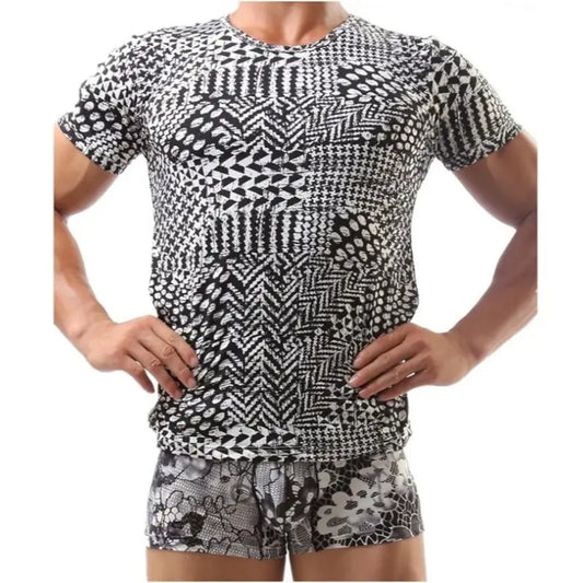 Dominik Dominik Classic Short Sleeve Crew Neck Undershirt for Men