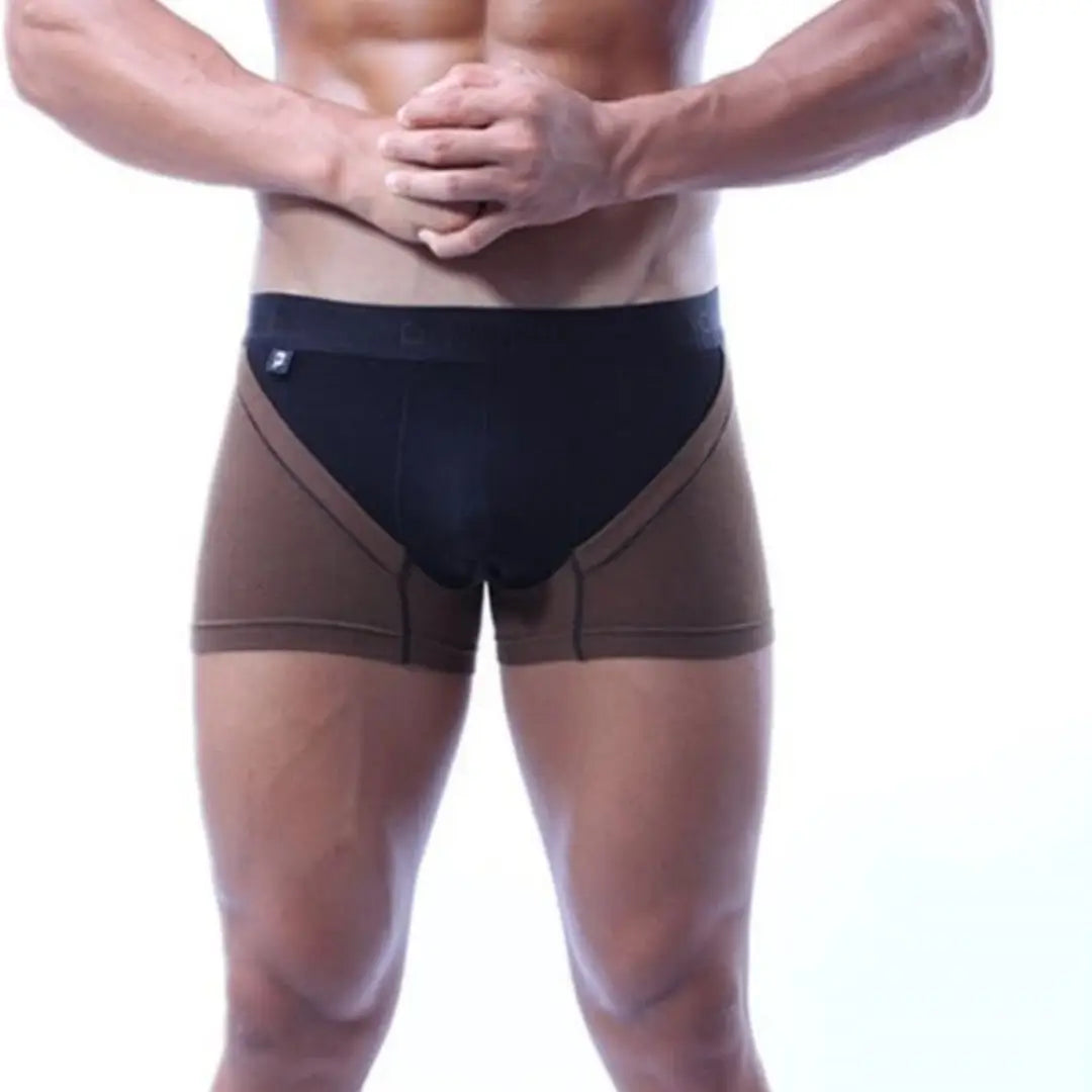 Dominik DOMINIK Men’s Boxers - Comfortable & Stylish Mid-Rise Boxer Briefs with V-Shaped Design