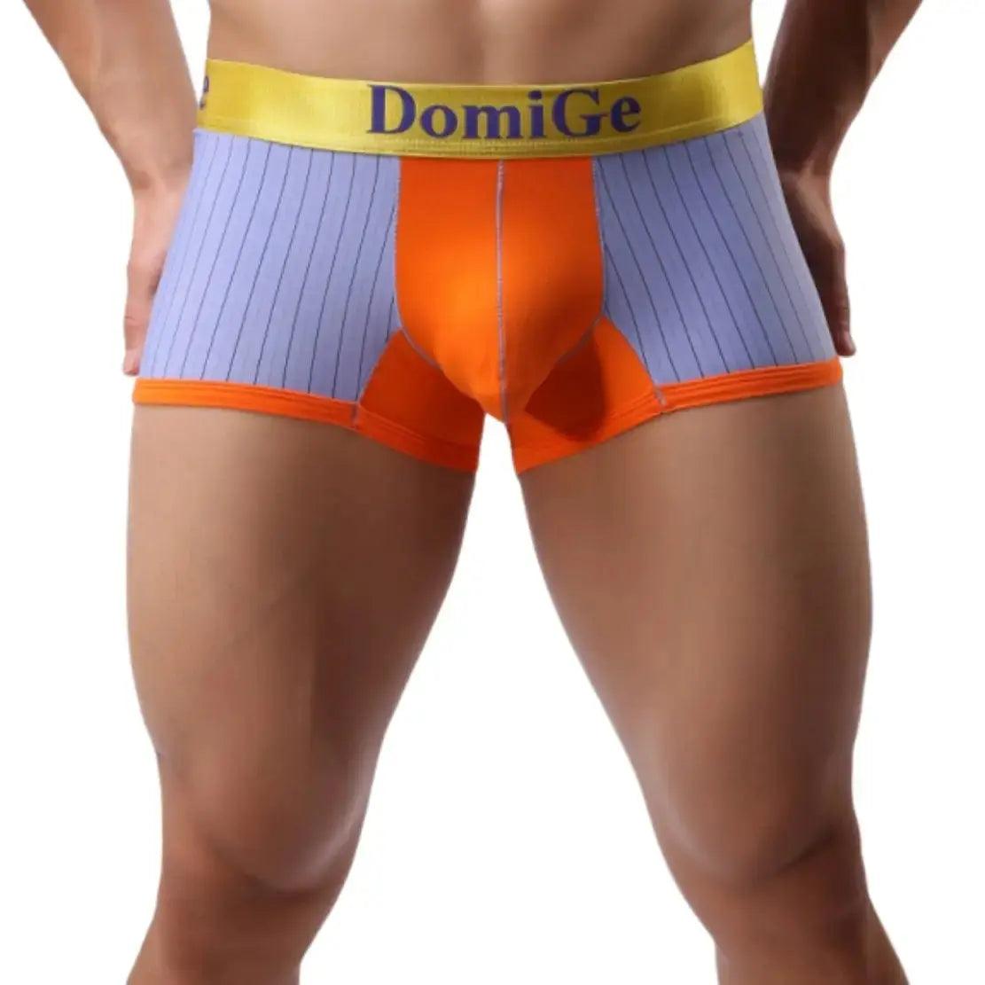 Men's Boxer Briefs: Ultimate Comfort with Ice Silk Technology and Cotton Blend Male Trunks - His Inwear