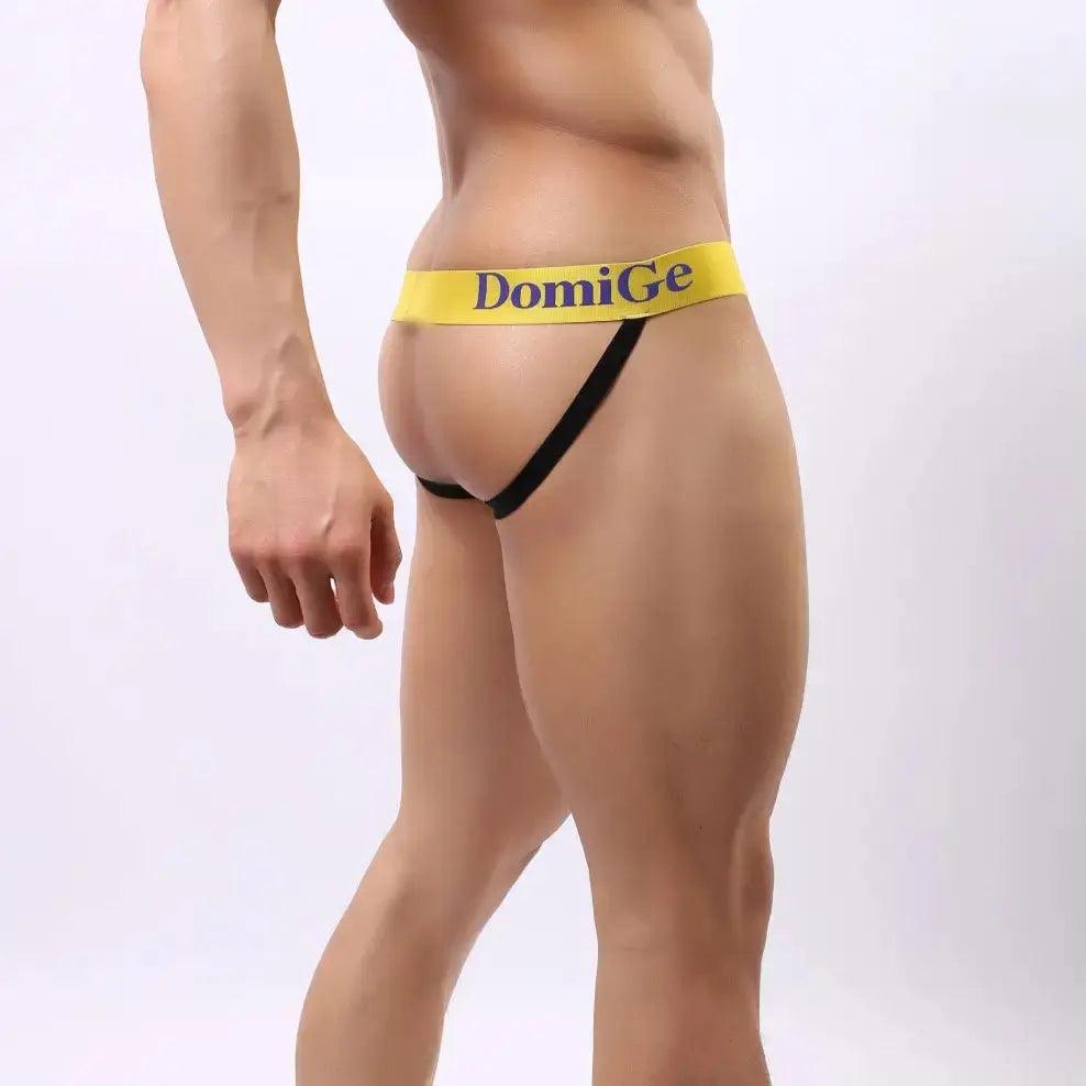 Men's Classic Double-Strap Bamboo Jockstraps- Eco-Friendly Style with Supportive Lift Male Thong - His Inwear