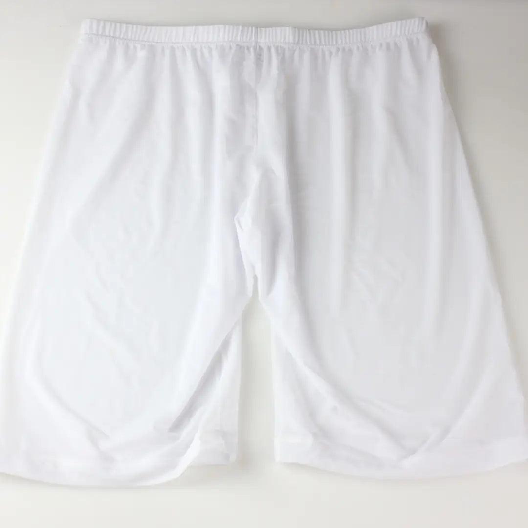 Men's Compression Boxers Elastic Waistband White - His Inwear