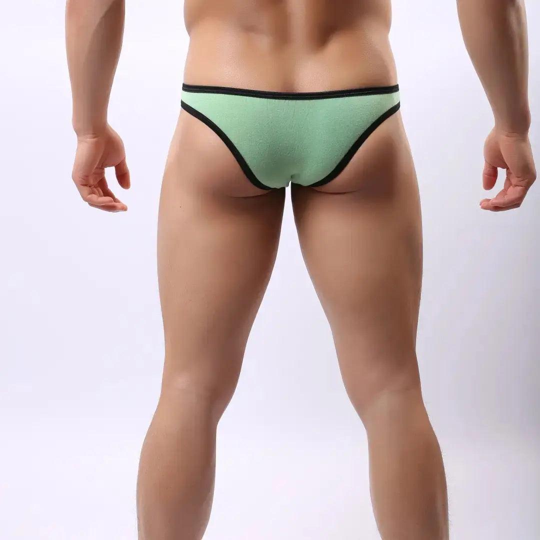 Men's Cotton Stretch Briefs with Contoured Pouch and Semi-Full Coverage Design Male Underwear - His Inwear