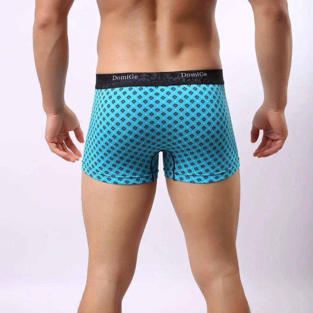 Men's Mid-Rise Modal Boxers with Refined Logo Waistband Male Underwear - His Inwear