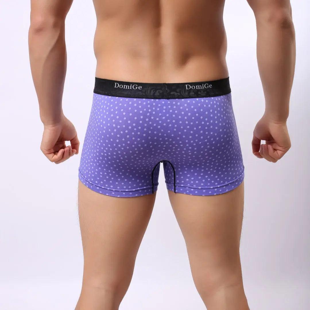 Men's Mid-Rise Modal Boxers with Refined Logo Waistband Male Underwear - His Inwear