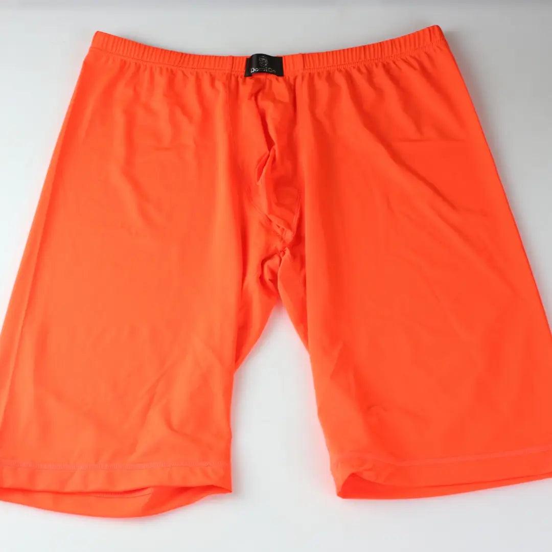 Men's Orange Compression Boxers Front Pouch Male Underwear - His Inwear