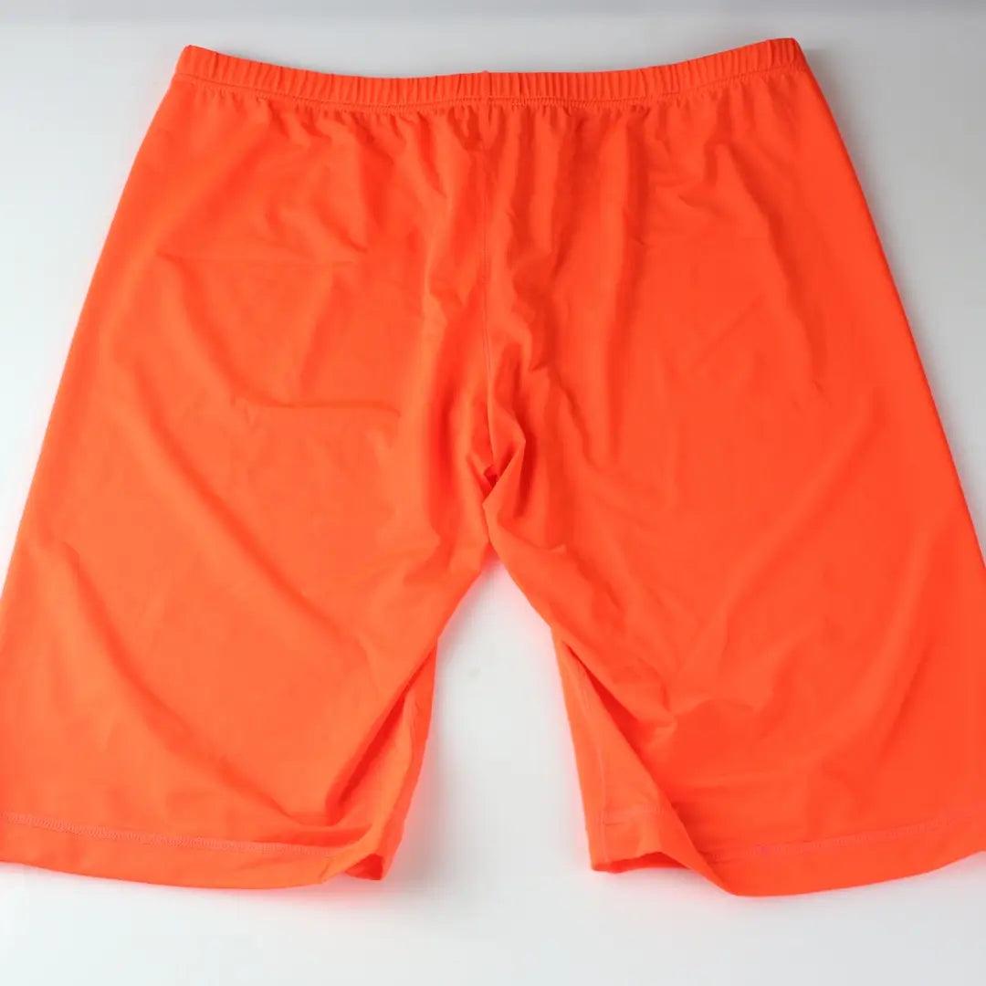 Men's Orange Compression Boxers Front Pouch Male Underwear - His Inwear