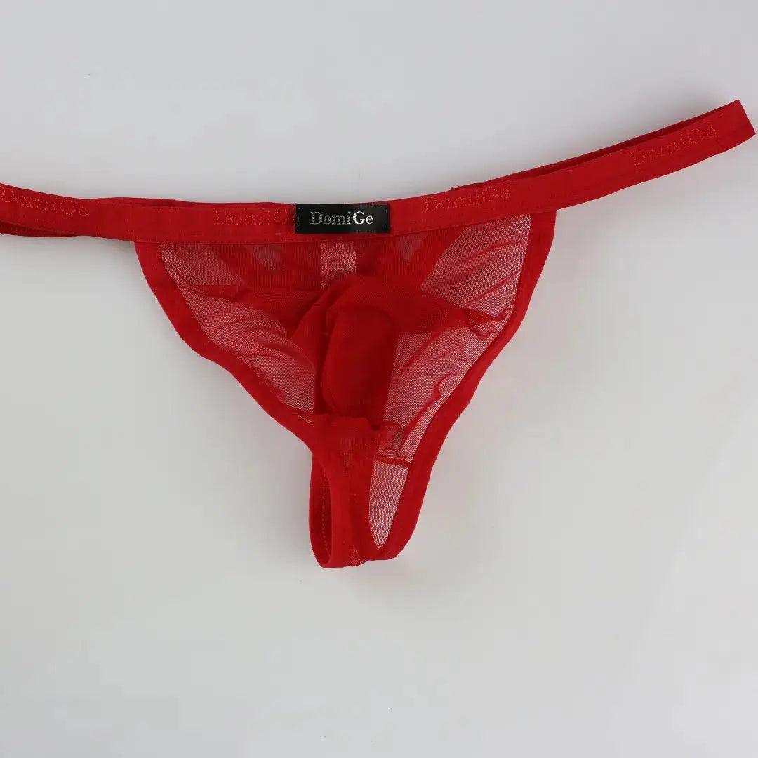 Men's Thong Unique Cutouts Male V-String - His Inwear