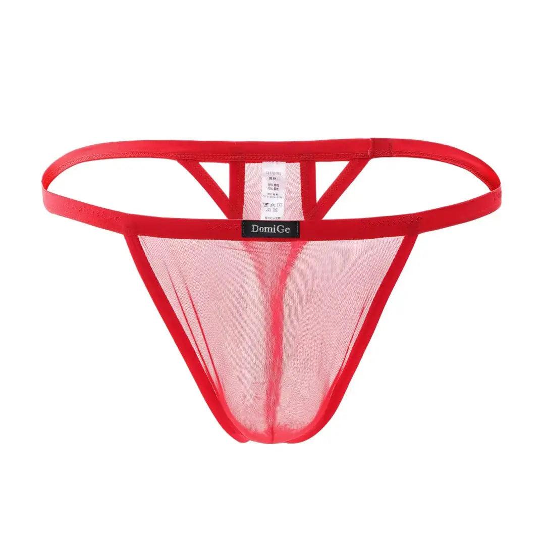 Men's Thong Unique Cutouts Male V-String - His Inwear