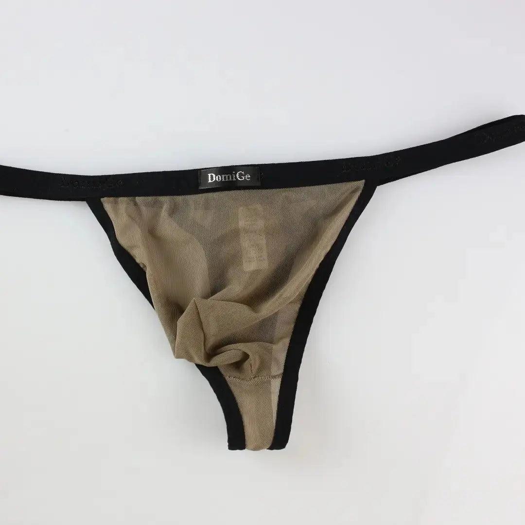 Men's Thong Unique Cutouts Male V-String - His Inwear