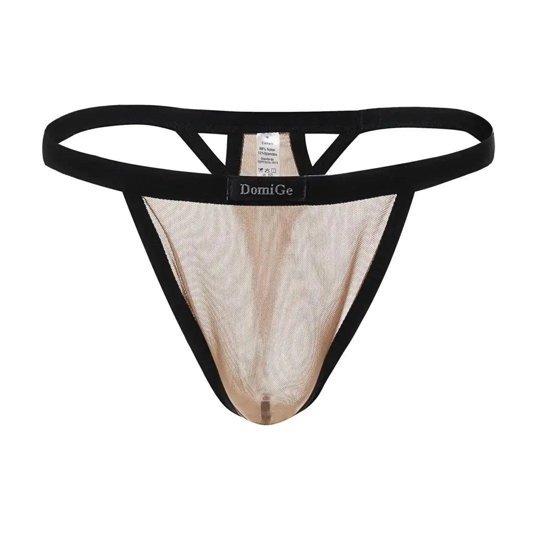 Men's Thong Unique Cutouts Male V-String - His Inwear