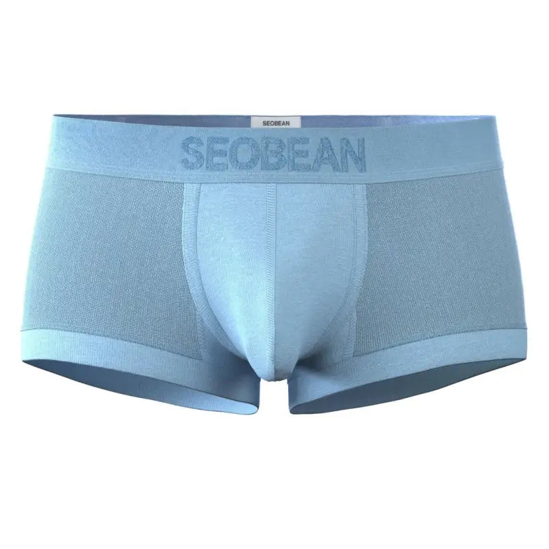 Seobean Men's Mesh Boxer Briefs - Breathable Semi-Transparent Underwear