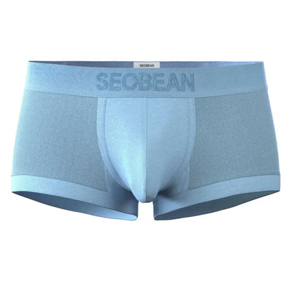Seobean Men's Mesh Boxer Briefs - Breathable Semi-Transparent Underwear