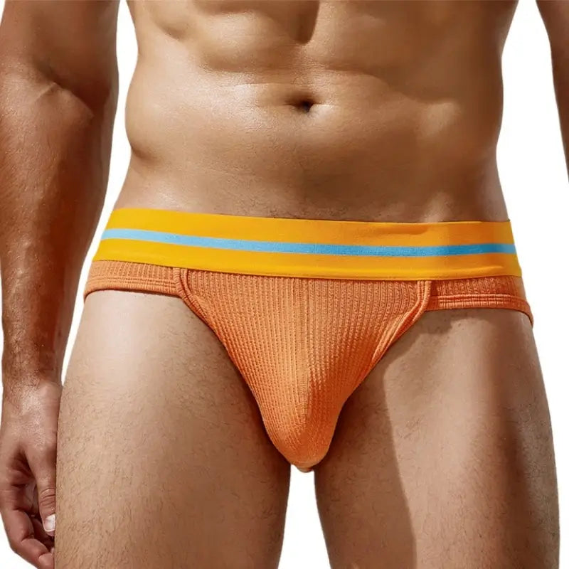 Seobean Seobean Low Rise Briefs - Ribbed Men's Underwear, Spicy Lavender 24103