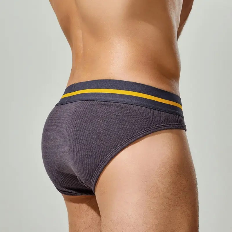 Seobean Seobean Low Rise Briefs - Ribbed Men's Underwear, Spicy Lavender 24103