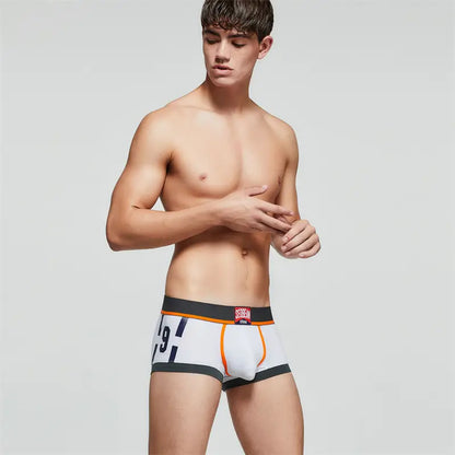 Seobean ‌Seobean Low-Rise Cotton Boxer Trunks - Stylish & Comfortable‌ 00202