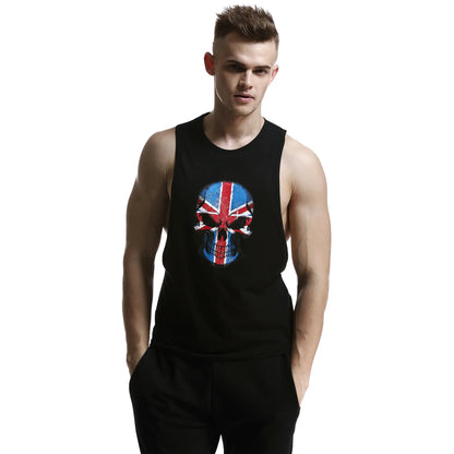 Seobean Seobean Men's 100% Cotton Graphic Tank Tops - Gym & Streetwear Muscle Vest 60702