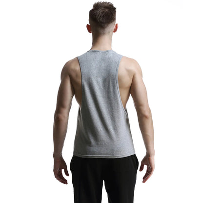 Seobean Seobean Men's 100% Cotton Graphic Tank Tops - Gym & Streetwear Muscle Vest 60702