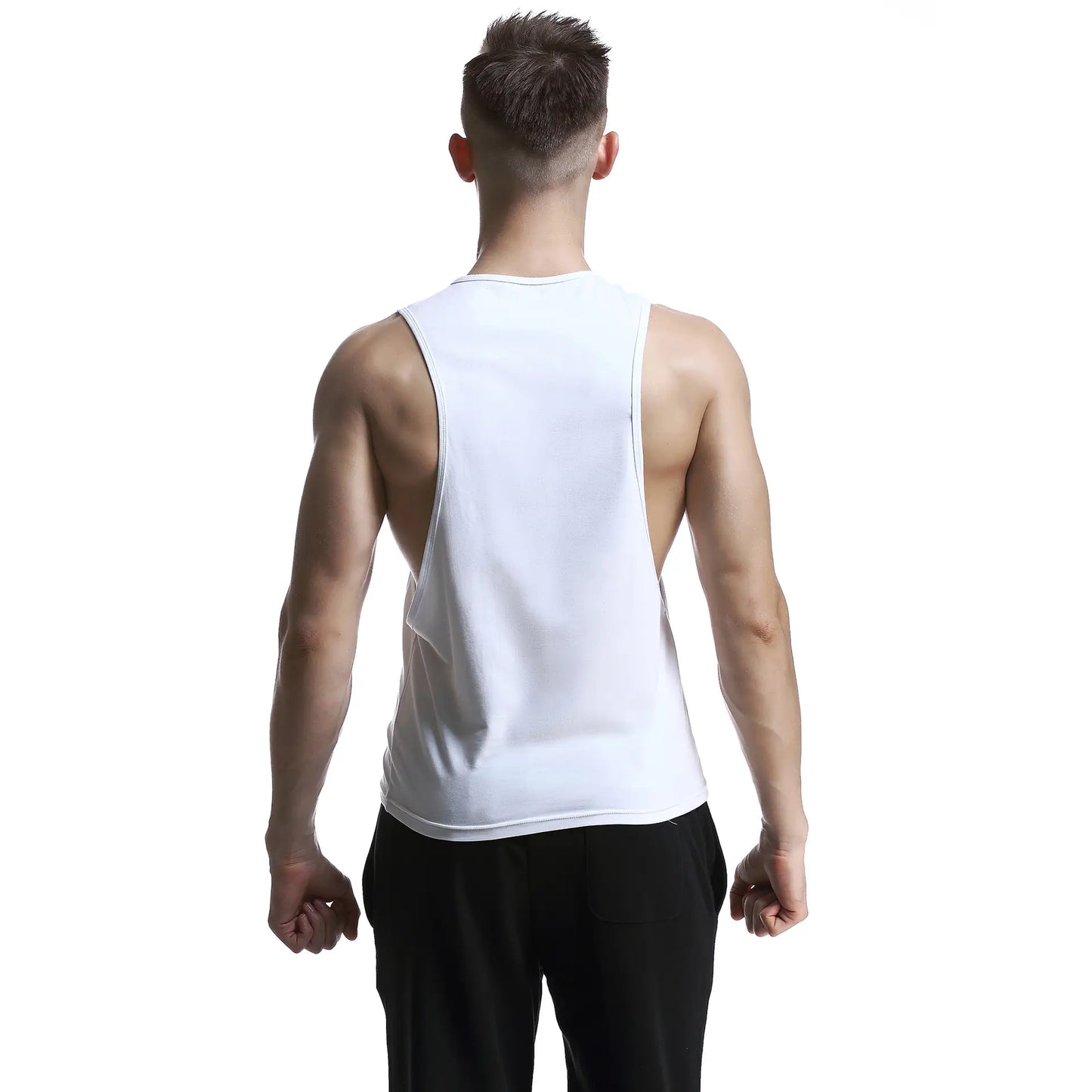 Seobean Seobean Men's 100% Cotton Graphic Tank Tops - Gym & Streetwear Muscle Vest 60702