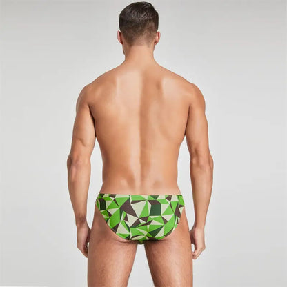 Seobean Seobean Men's Bikini Briefs - Sexy Low-Rise Color Geometric Underwear for Men 220101