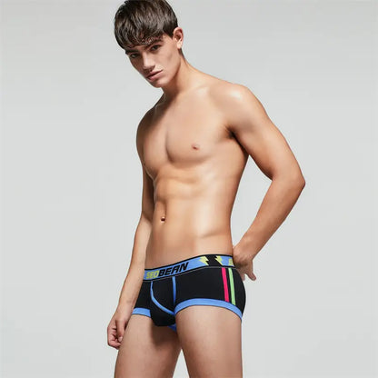 Seobean Seobean Men’s Breathable Boxer Briefs - U-Pouch Design for Ultimate Comfort 00206