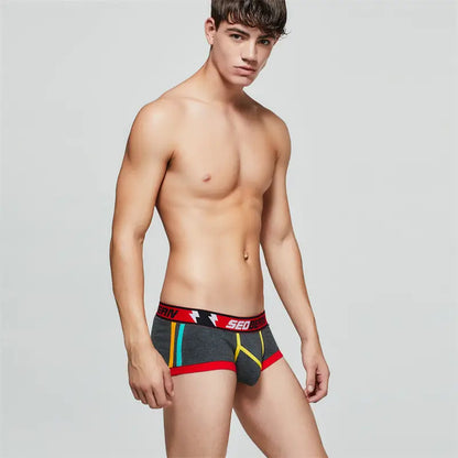 Seobean Seobean Men’s Breathable Boxer Briefs - U-Pouch Design for Ultimate Comfort 00206