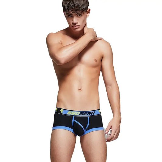 Seobean Seobean Men’s Breathable Boxer Briefs - U-Pouch Design for Ultimate Comfort 00206
