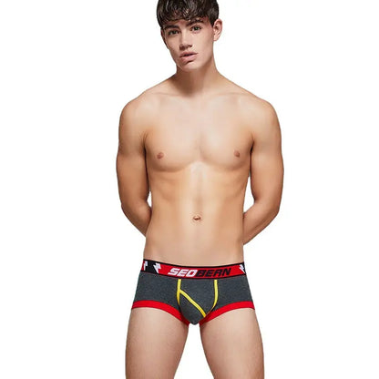 Seobean Seobean Men’s Breathable Boxer Briefs - U-Pouch Design for Ultimate Comfort 00206
