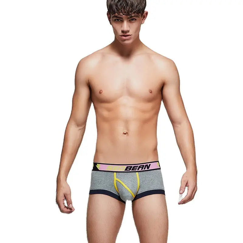 Seobean Seobean Men’s Breathable Boxer Briefs - U-Pouch Design for Ultimate Comfort 00206