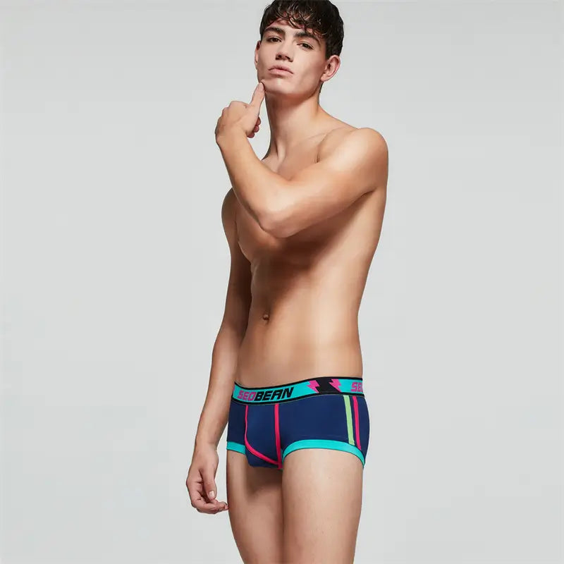 Seobean Seobean Men’s Breathable Boxer Briefs - U-Pouch Design for Ultimate Comfort 00206
