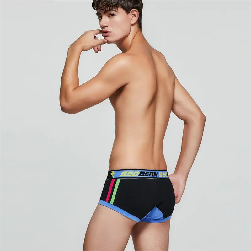 Seobean Seobean Men’s Breathable Boxer Briefs - U-Pouch Design for Ultimate Comfort 00206