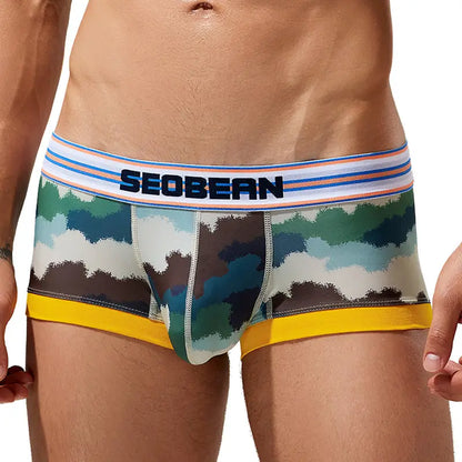 Seobean Seobean Men's Camouflage Trunks - Stylish & Comfortable Underwear 240208