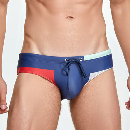 Seobean Seobean Men's Color Block Bikini - Low Rise Swim Briefs 230904