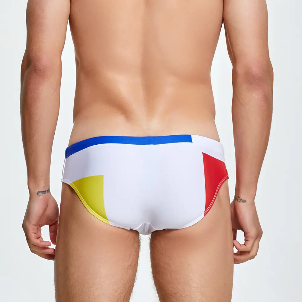 Seobean Seobean Men's Color Block Bikini - Low Rise Swim Briefs 230904