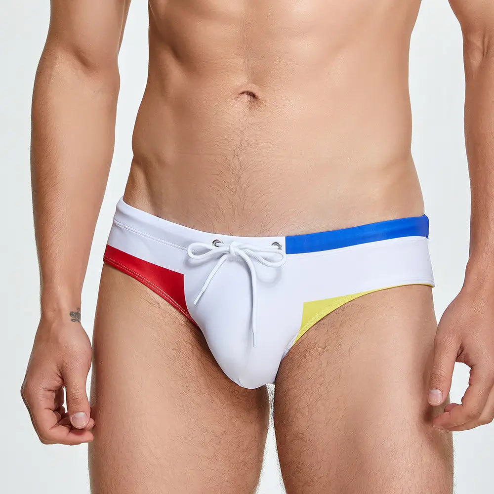 Seobean Seobean Men's Color Block Bikini - Low Rise Swim Briefs 230904