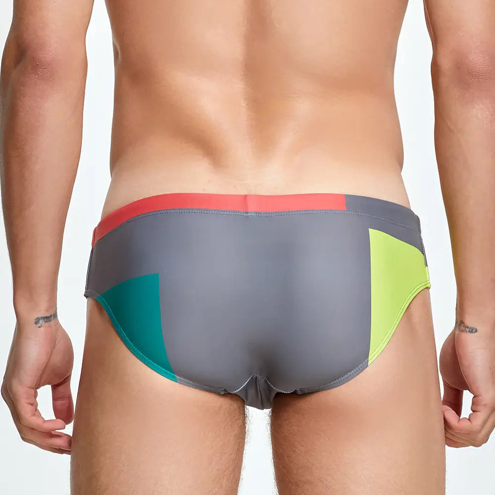 Seobean Seobean Men's Color Block Bikini - Low Rise Swim Briefs 230904