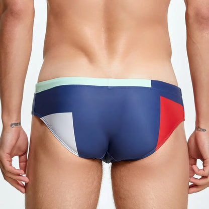 Seobean Seobean Men's Color Block Bikini - Low Rise Swim Briefs 230904