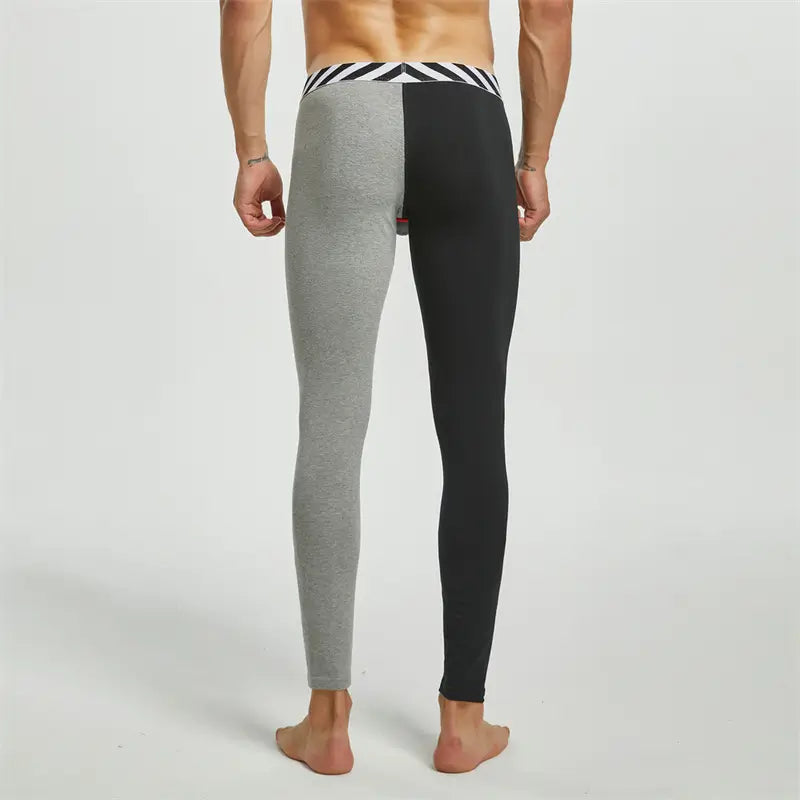 Seobean Seobean Men's Color Block Thermal Underwear Long Johns 220402