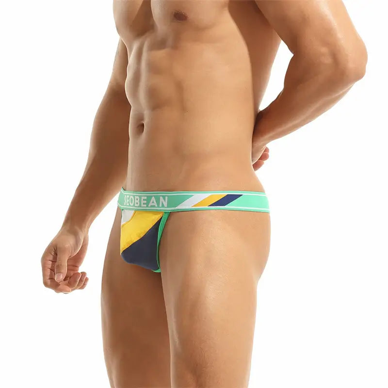 Seobean Seobean Men's Cotton T-Back Thong | Stylish Supportive Underwear 10111