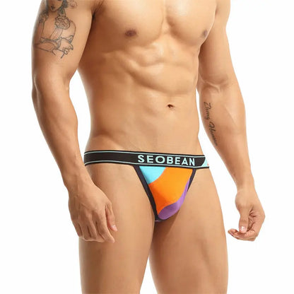 Seobean Seobean Men's Cotton T-Back Thong | Stylish Supportive Underwear 10111