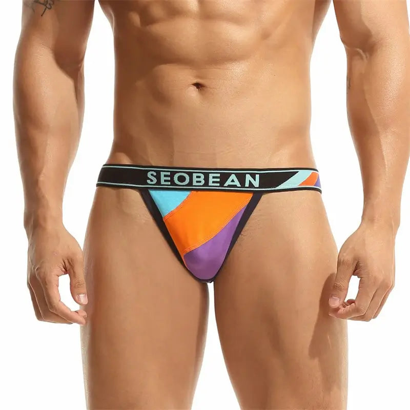 Seobean Seobean Men's Cotton T-Back Thong | Stylish Supportive Underwear 10111