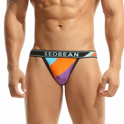 Seobean Seobean Men's Cotton T-Back Thong | Stylish Supportive Underwear 10111
