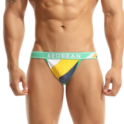 Seobean Seobean Men's Cotton T-Back Thong | Stylish Supportive Underwear 10111