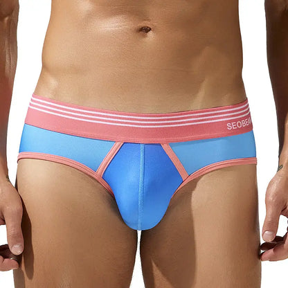 Seobean Seobean Men's Gradient Color Briefs - Stylish & Comfortable Sexy Male Underwear 240106