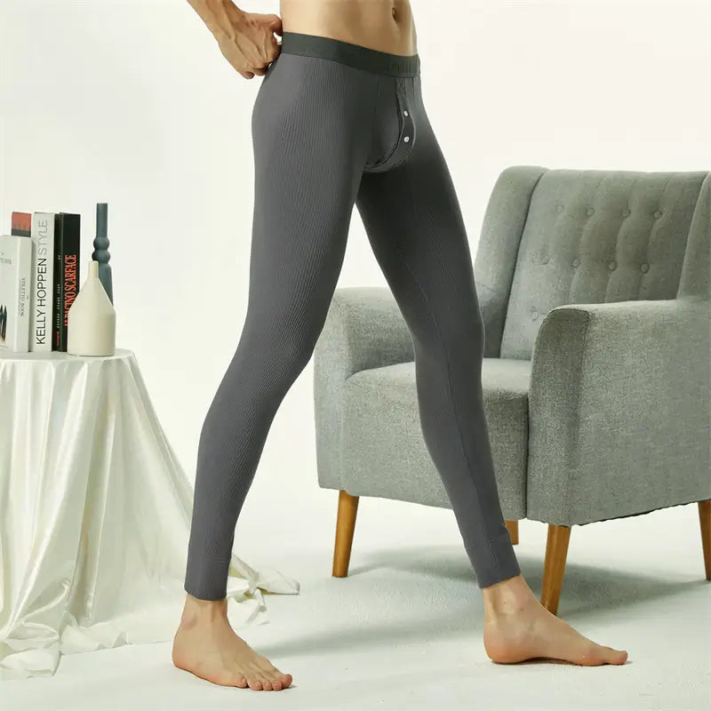 Seobean Seobean Men's Long John Thermal Underwear - Soft & Stretchy Winter Pants 10404